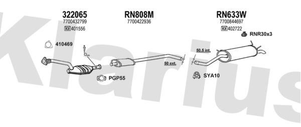  721010U Exhaust system 721010U