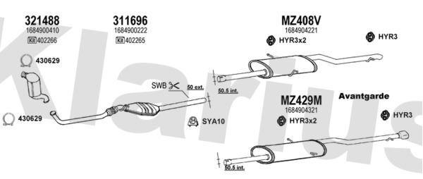  600437U Exhaust system 600437U