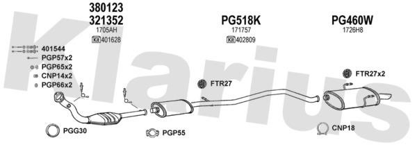 Klarius 630578U Exhaust system 630578U