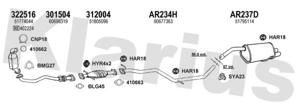  030303U Exhaust system 030303U