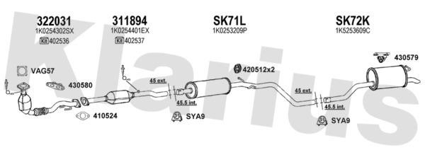  780119U Exhaust system 780119U