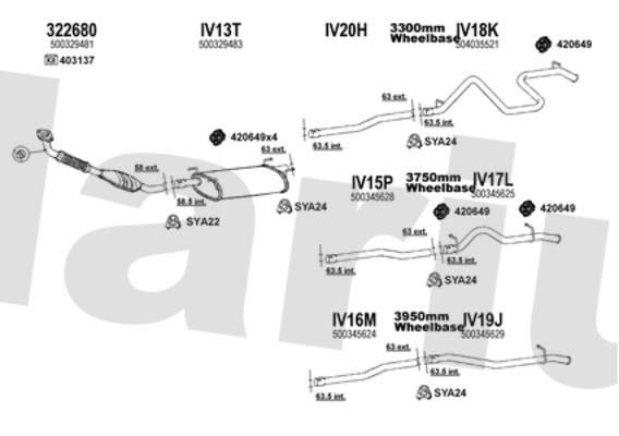 Klarius 470032U Exhaust system 470032U