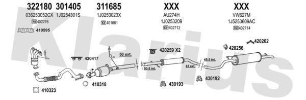 Klarius 931223E Exhaust system 931223E