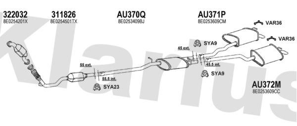  940605U Exhaust system 940605U