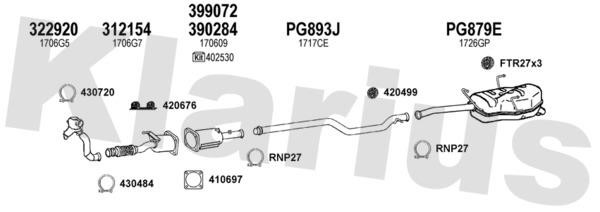 Klarius 631441U Exhaust system 631441U