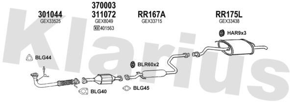  120033U Exhaust system 120033U