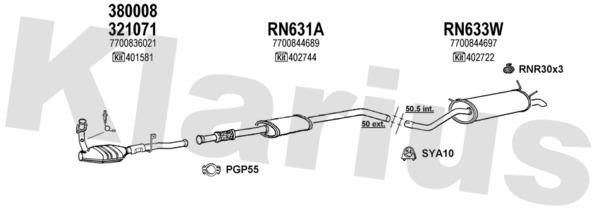  720651U Exhaust system 720651U