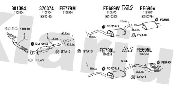  361774U Exhaust system 361774U