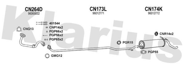  180170U Exhaust system 180170U