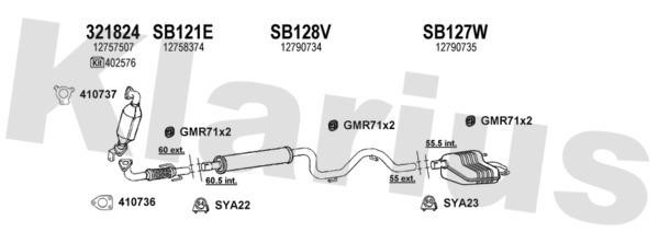  750214U Exhaust system 750214U