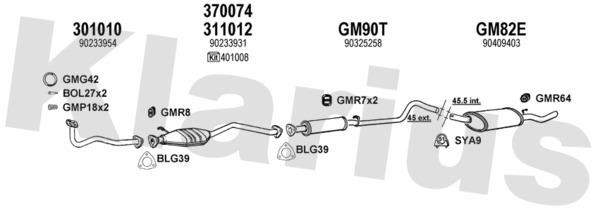  390458U Exhaust system 390458U