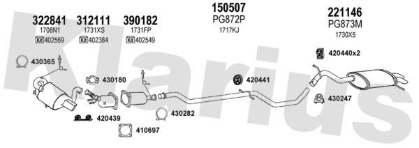  631383E Exhaust system 631383E