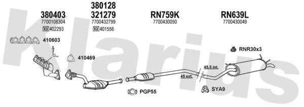  720805U Exhaust system 720805U