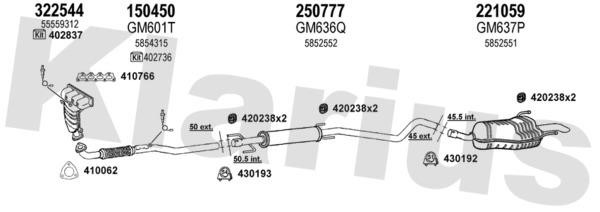 Klarius 391693E Exhaust system 391693E