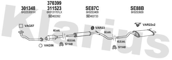  930689U Exhaust system 930689U