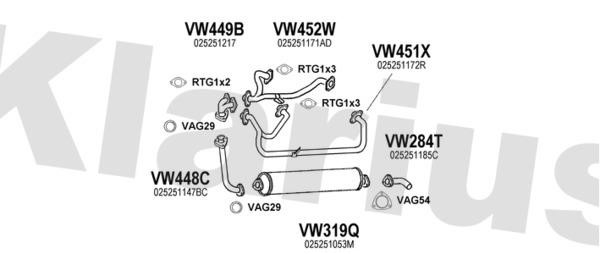 Klarius 930350U Exhaust system 930350U