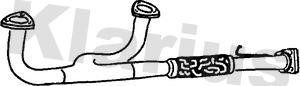 Klarius 142821 Exhaust pipe 142821