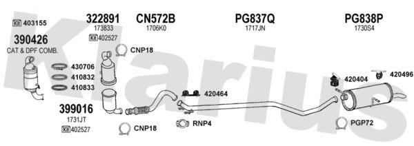  180942U Exhaust system 180942U