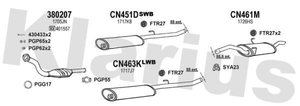 Klarius 631088U Exhaust system 631088U