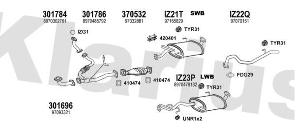  391244U Exhaust system 391244U