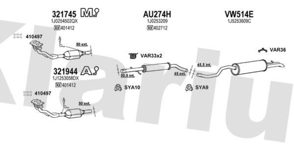  931217U Exhaust system 931217U