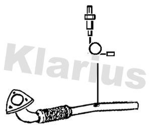 Klarius 302148 Pressure Pipe, pressure sensor (soot/particulate filter) 302148