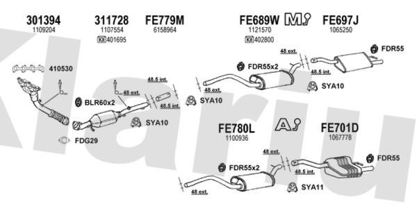  361415U Exhaust system 361415U