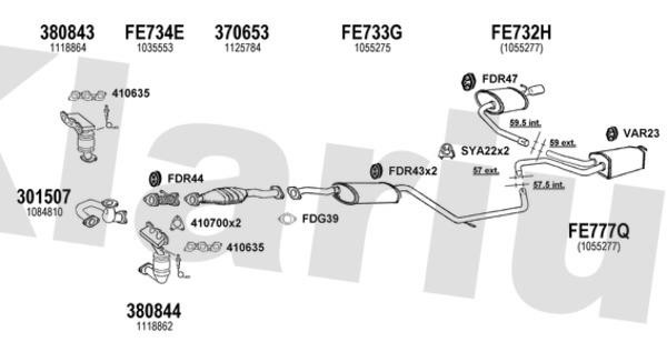  361783U Exhaust system 361783U