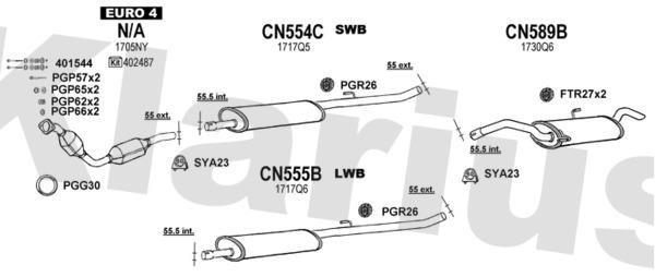 Klarius 180865U Exhaust system 180865U