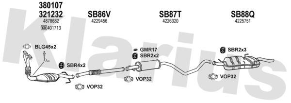 Klarius 750091U Exhaust system 750091U