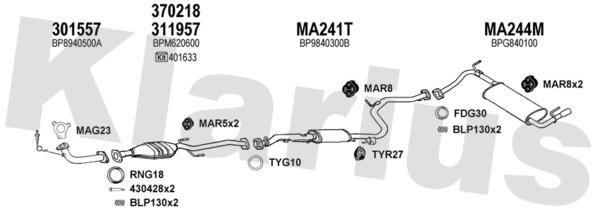  570156U Exhaust system 570156U