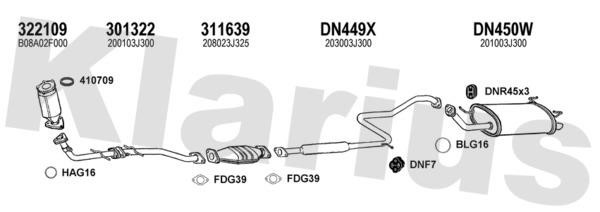 Klarius 270414U Exhaust system 270414U