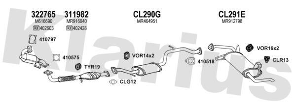  210236U Exhaust system 210236U