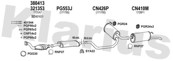  180449U Exhaust system 180449U