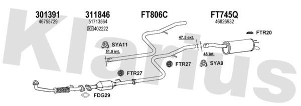  330868U Exhaust system 330868U