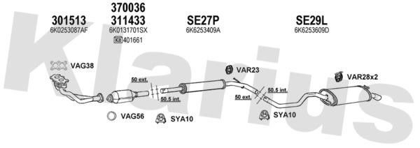  790073U Exhaust system 790073U