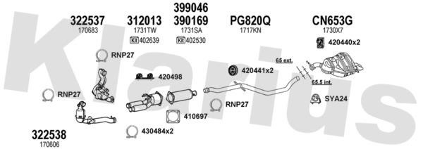  631447U Exhaust system 631447U