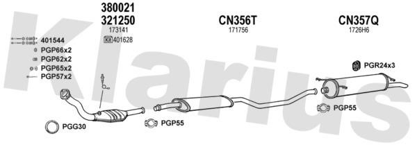 Klarius 180335U Exhaust system 180335U