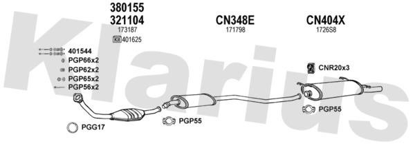  180433U Exhaust system 180433U