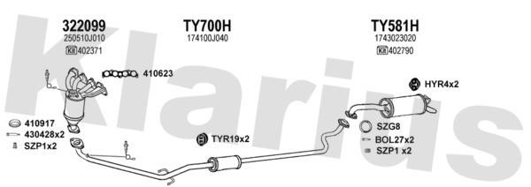 Klarius 900508U Exhaust system 900508U