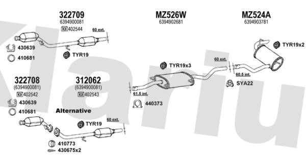  600689U Exhaust system 600689U