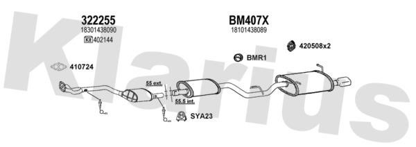 Klarius 060391U Exhaust system 060391U