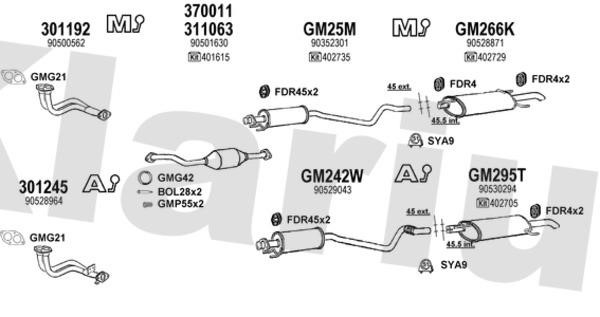  390921U Exhaust system 390921U