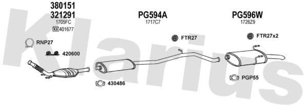 Klarius 630588U Exhaust system 630588U