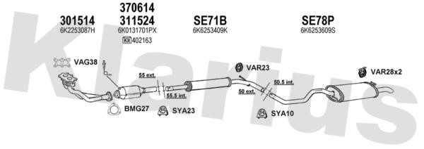  790096U Exhaust system 790096U