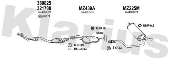 Klarius 600327U Exhaust system 600327U