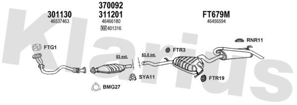 Klarius 330731U Exhaust system 330731U