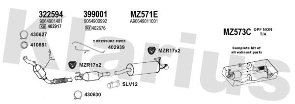 Klarius 600579U Exhaust system 600579U