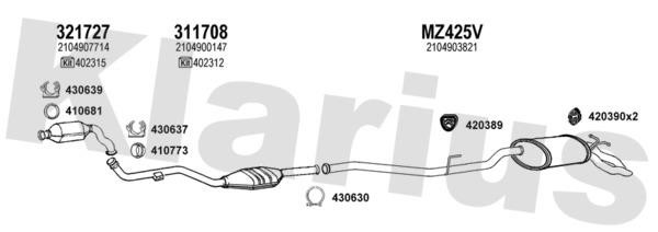  600458U Exhaust system 600458U