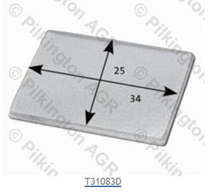 Pilkington 250021734 Gel Pad, optical element 250021734